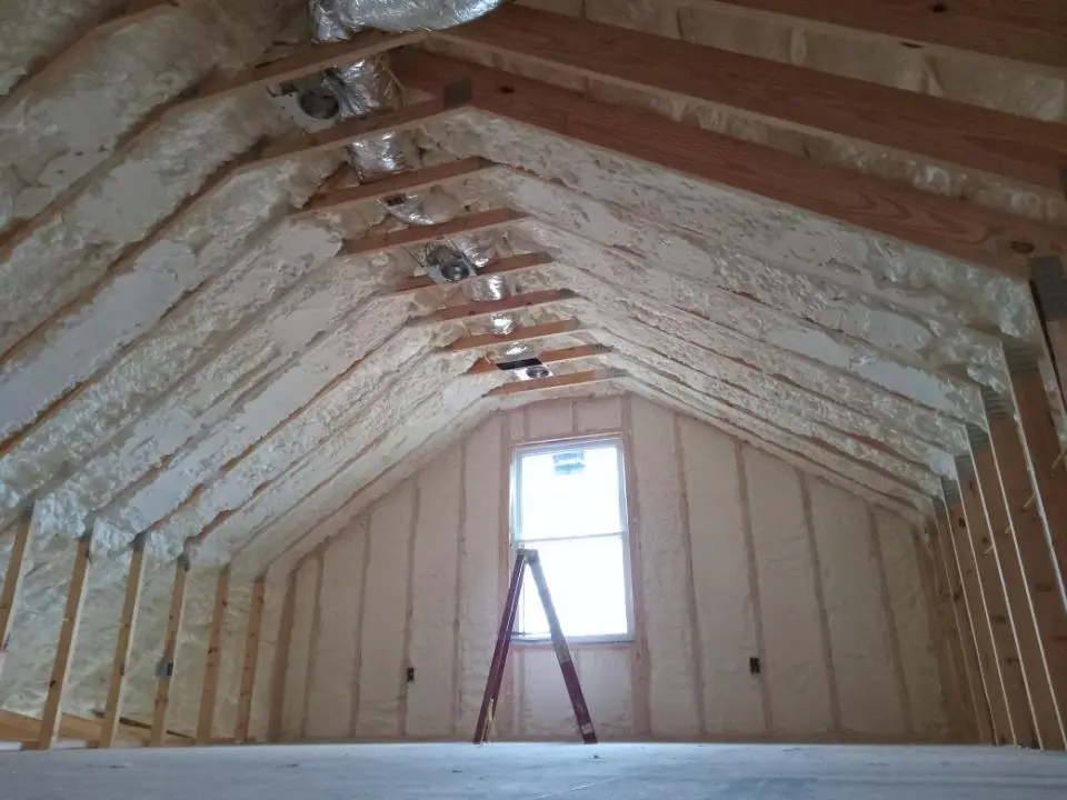 Spray foam roofing application for Crawl Space Insulation project in Deltona